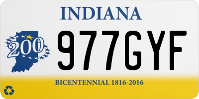 IN license plate 977GYF