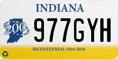 IN license plate 977GYH