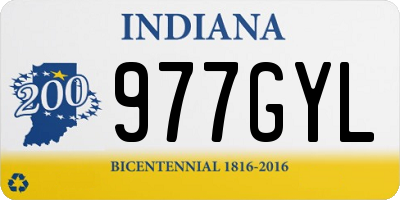 IN license plate 977GYL