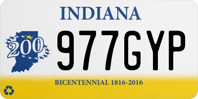 IN license plate 977GYP