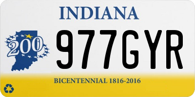 IN license plate 977GYR