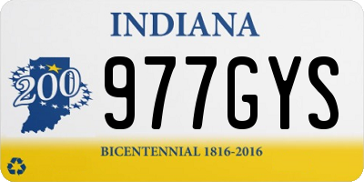 IN license plate 977GYS