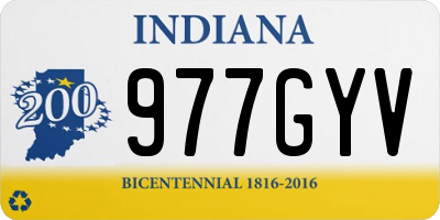 IN license plate 977GYV