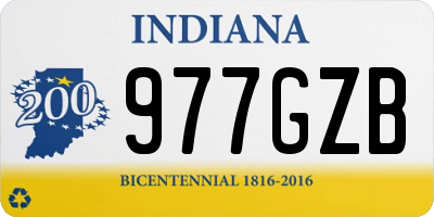 IN license plate 977GZB