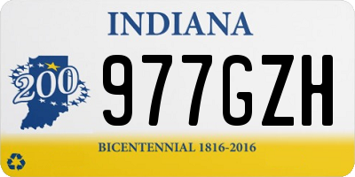 IN license plate 977GZH