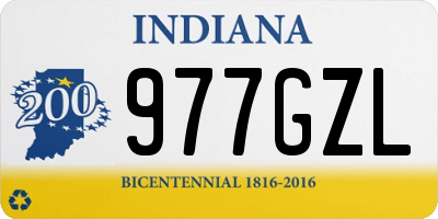 IN license plate 977GZL