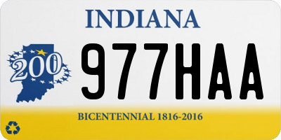 IN license plate 977HAA