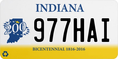 IN license plate 977HAI