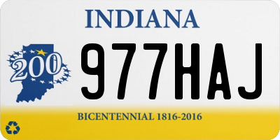 IN license plate 977HAJ