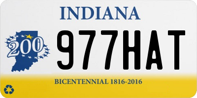 IN license plate 977HAT