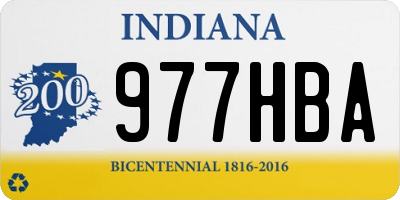 IN license plate 977HBA