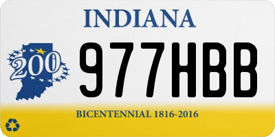 IN license plate 977HBB