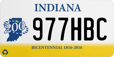 IN license plate 977HBC