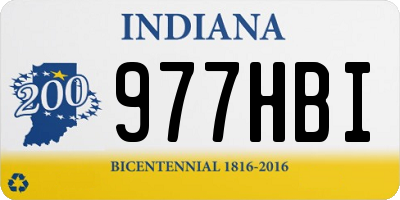 IN license plate 977HBI