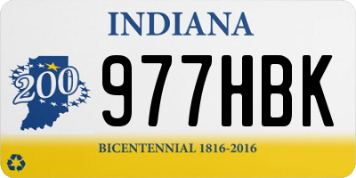 IN license plate 977HBK