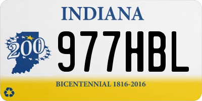 IN license plate 977HBL