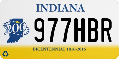 IN license plate 977HBR