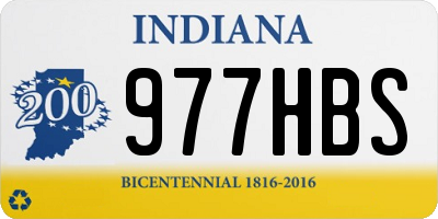 IN license plate 977HBS