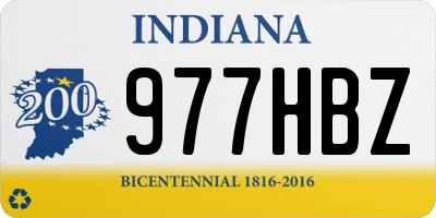 IN license plate 977HBZ