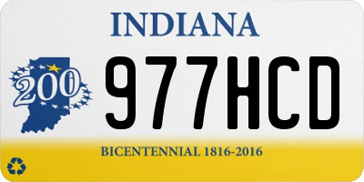 IN license plate 977HCD