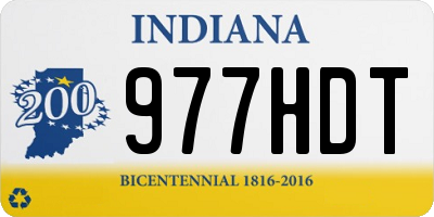 IN license plate 977HDT