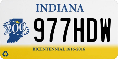 IN license plate 977HDW