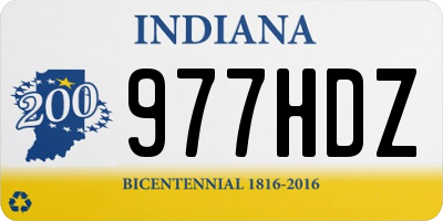 IN license plate 977HDZ