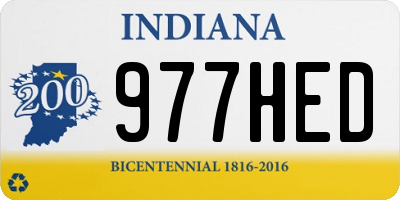 IN license plate 977HED