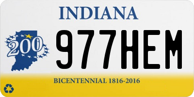 IN license plate 977HEM