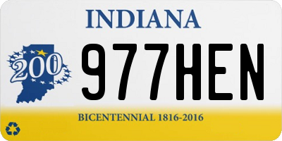 IN license plate 977HEN
