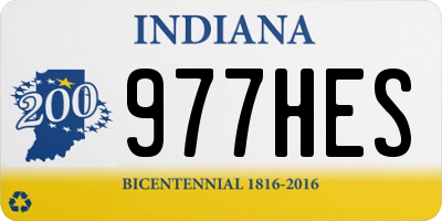 IN license plate 977HES