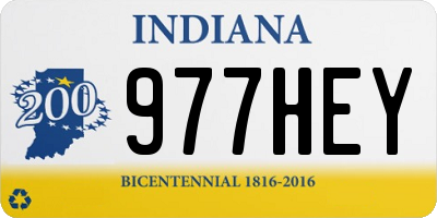 IN license plate 977HEY