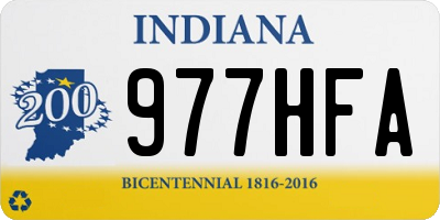 IN license plate 977HFA