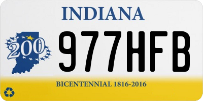 IN license plate 977HFB
