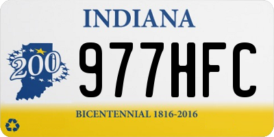IN license plate 977HFC