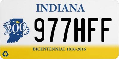 IN license plate 977HFF