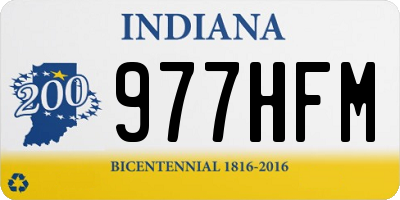 IN license plate 977HFM
