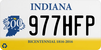 IN license plate 977HFP