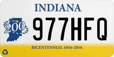 IN license plate 977HFQ