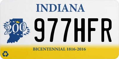 IN license plate 977HFR