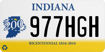 IN license plate 977HGH
