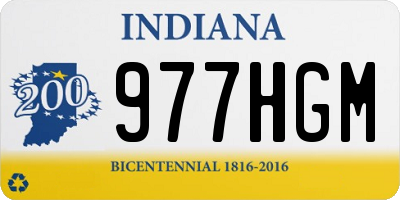 IN license plate 977HGM