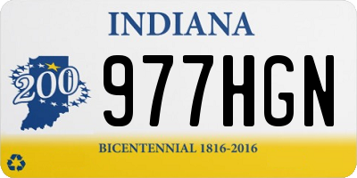 IN license plate 977HGN