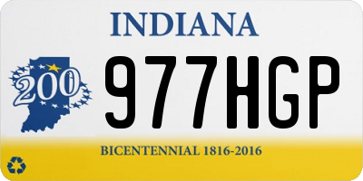 IN license plate 977HGP