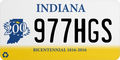 IN license plate 977HGS