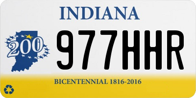 IN license plate 977HHR
