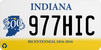 IN license plate 977HIC