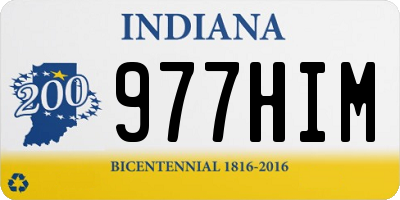 IN license plate 977HIM