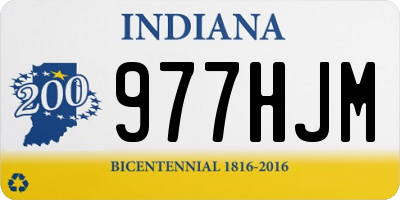 IN license plate 977HJM
