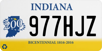 IN license plate 977HJZ